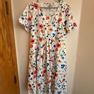 Floral Print Women's Dress